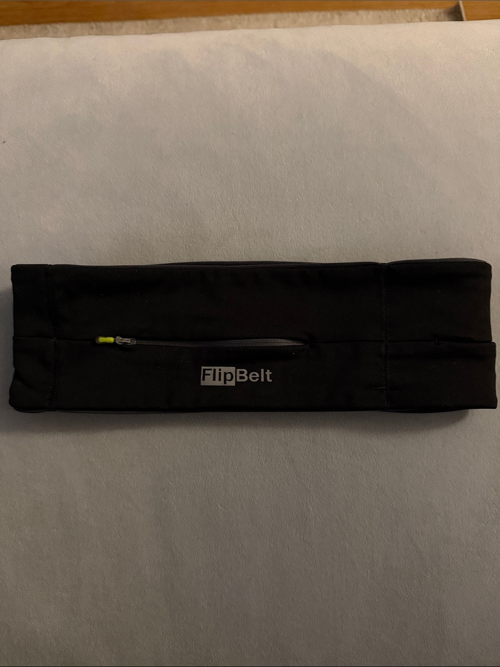FlipBelt Black Running Waist Pack with Secure Zip Pocket XS